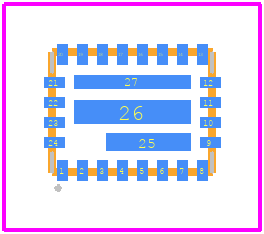 MIC28512-2YFL T5 - Microchip PCB footprint - Other - Other - 24-Pin 3mm x 4mm FQFN
