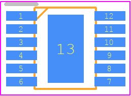 LTC2305CMS#PBF - Analog Devices PCB footprint - Small Outline Packages - Small Outline Packages - 12-Lead Plastic MSOP-ren3