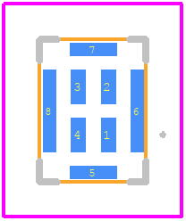 IMP34DT05TR - STMicroelectronics PCB footprint - Other - Other - HCLGA (3 x 4 x 1 mm) 4-lead