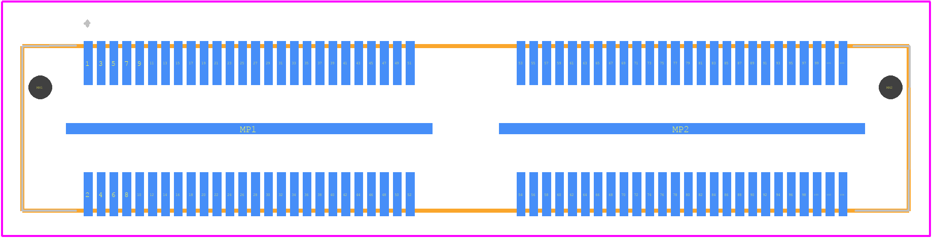QFS-052-01-L-D-A - SAMTEC PCB footprint - Other - Other - QFS-052-01-L-D-A-2