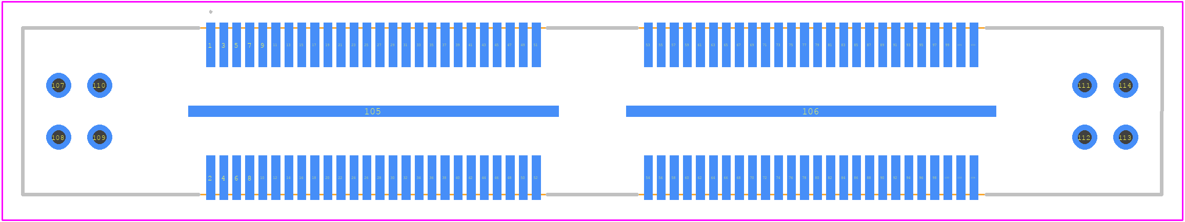 QFS-052-04.25-L-D-PT4 - SAMTEC PCB footprint - Other - Other - QFS-052-04.25-L-D-PT4-1