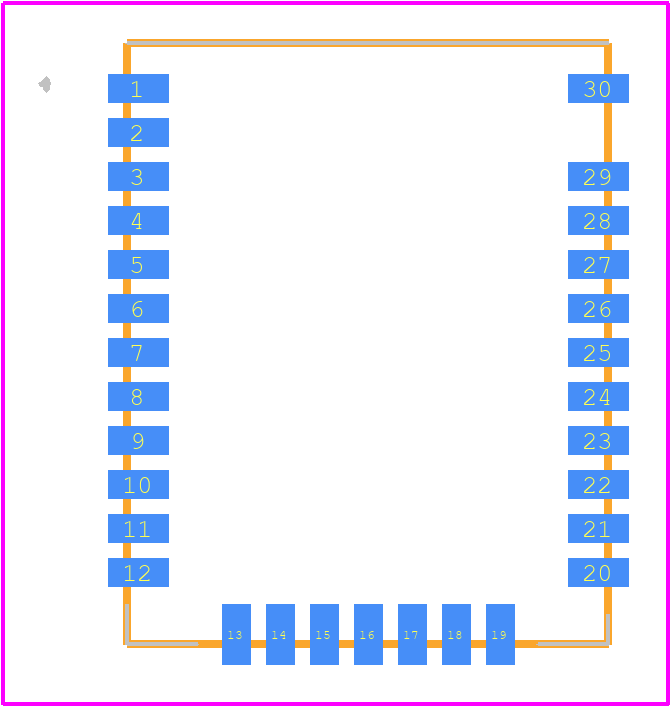 BM70BLE01FC2-0B04AA - Microchip PCB footprint - Other - Other - BM70BLE01FC2-0B04AA-1