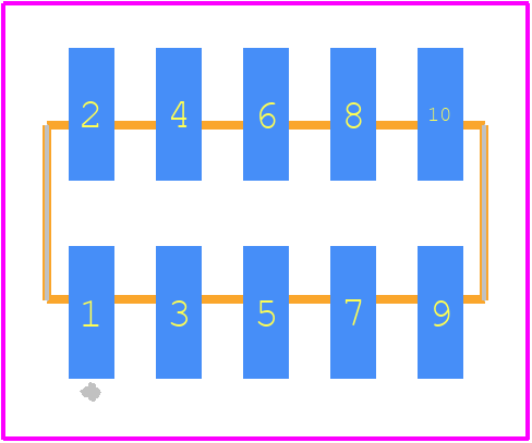 TW-05-04-T-D-350-SM-P-TR - SAMTEC PCB footprint - Other - Other - TW-05-04-T-D-350-SM-P-TR