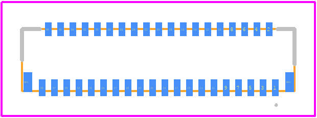 FH35-39S-0.3SHW(99) - Hirose PCB footprint - Other - Other - FH35-39S-0.3SHW(99)-2