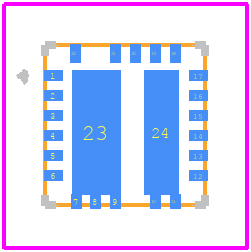 AOZ2260AQI-15 - Alpha Semiconductor PCB footprint - Other - Other - AOZ2260AQI-15-3