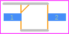 VSMY2941GX01 - Vishay PCB footprint - Small Outline Diode - Small Outline Diode - VSMY2941GX01