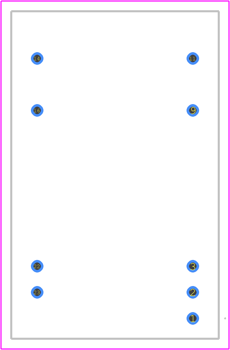 TEN 8-2422 - Traco Power PCB footprint - Other - Other - TEN 8-2422-3