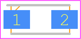 FM1100-W - Rectron PCB footprint - Diodes Moulded - Diodes Moulded - 55