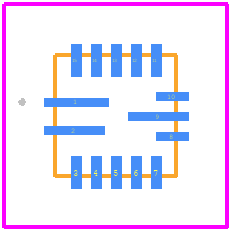 MP8865GQ-P - Monolithic Power Systems (MPS) PCB footprint - Other - Other - QFN-15 (3mmX3mm)