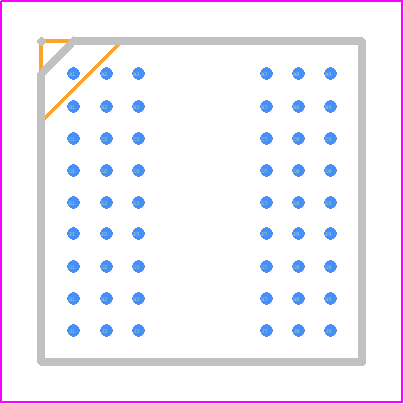 AS4C32M16MSA-6BIN - Alliance Memory PCB footprint - BGA - BGA - AS4C32M16MSA