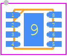 TSU112IQ2T - STMicroelectronics PCB footprint - Small Outline No-lead - Small Outline No-lead - DFN8 2 x 2 _11