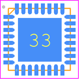 STLUX325A - STMicroelectronics PCB footprint - Quad Flat No-Lead - Quad Flat No-Lead - VFQFPN32_2022