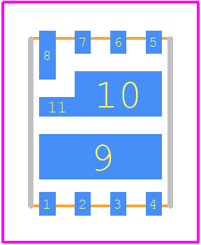 FDMD85100 - onsemi PCB footprint - Other - Other - PQFN8 5X6, 1.27P CASE 483AT ISSUE B