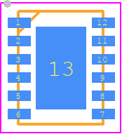 LTC2058IMSE#PBF - Analog Devices PCB footprint - Small Outline No-lead - Small Outline No-lead - LTC2058IMSE#PBF