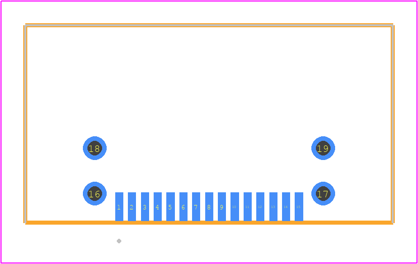 SFM-115-02-S-DH-TR - SAMTEC PCB footprint - Other - Other - SFM-115-02-X-DH-TR