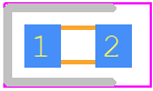 19-217/BHC-AN1P2/3T - Everlight PCB footprint - LEDs Chip - LEDs Chip - 0603 Package Chip LED (0.4mm Height)