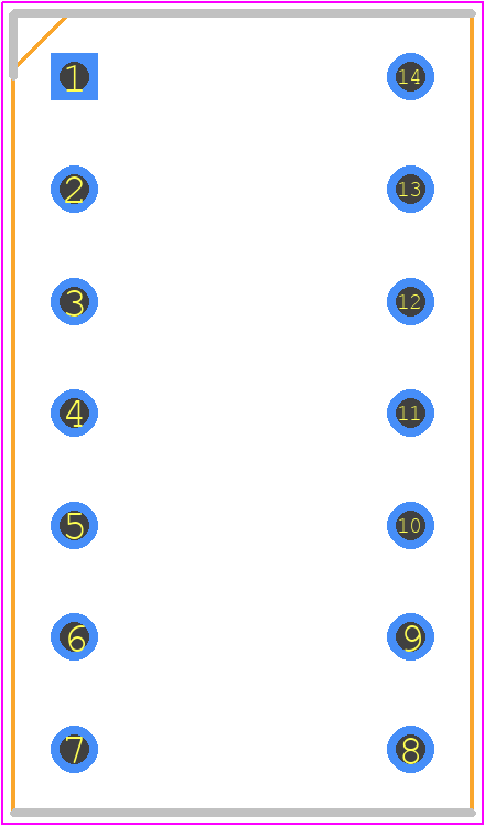 220-1-14-003 - CNC Tech PCB footprint - Dual-In-Line Sockets - Dual-In-Line Sockets - 220-1-14-003