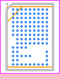 CY8C6347FMI-BLD53T - Infineon PCB footprint - BGA - BGA - 104-WLCSP 3.8 × 5.0 × 0.65 mm-+-