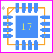 HMC470ATCPZ-EP-RL7 - Analog Devices PCB footprint - Quad Flat No-Lead - Quad Flat No-Lead - (CP-16-51)_2021