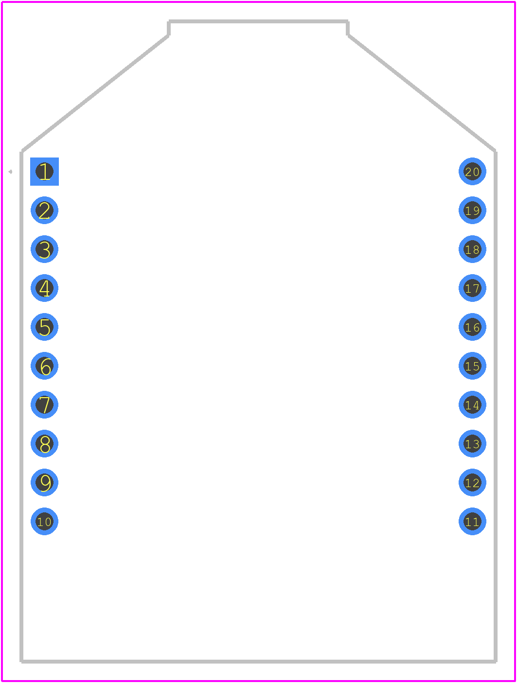 XBP9B-DPWT-001 - Digi International PCB footprint - Other - Other - XBP9B-DPWT-001-1