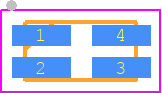 TLP3403R(TP,F - Toshiba PCB footprint - Small Outline No-lead - Small Outline No-lead - TLP3403R(TP,F