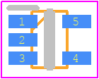BZA856A,115 - Nexperia PCB footprint - SOT23 (5-Pin) - SOT23 (5-Pin) - SOT353 (SC-88A)