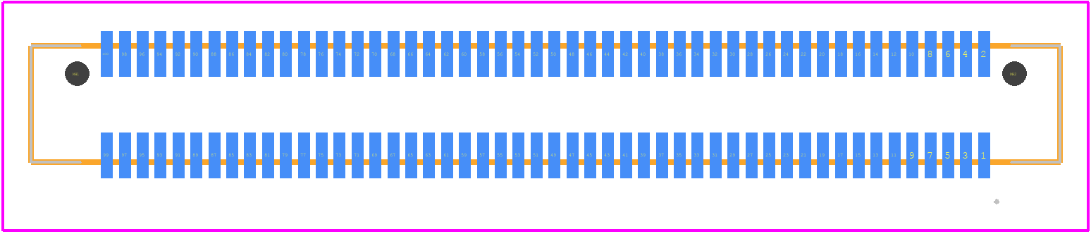LSS-150-03-L-DV-A - SAMTEC PCB footprint - Other - Other - LSS-150-03-L-DV-A-2