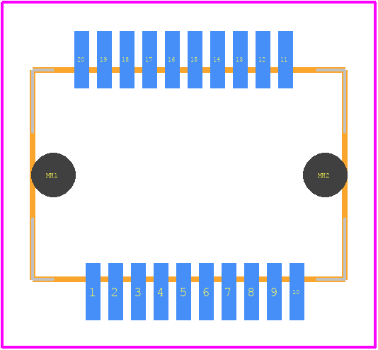 MECT-110-01-MM-D-RA1 - SAMTEC PCB footprint - Other - Other - MECT-110-01-MM-D-RA1-2