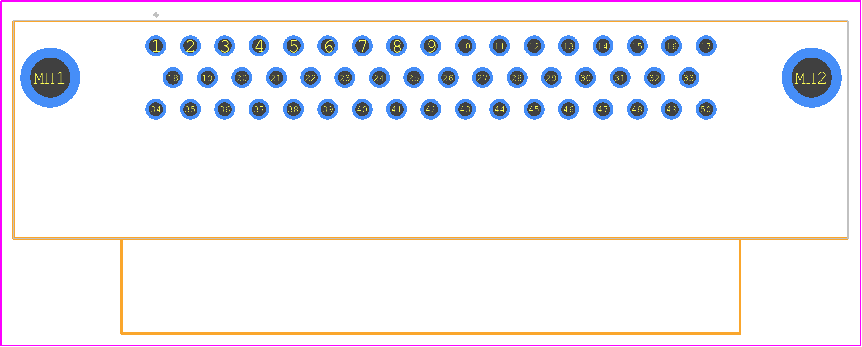 09665627812 - HARTING PCB footprint - Other - Other - 09665627812