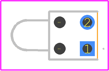 WP934RS/SRD - Kingbright PCB footprint - Other - Other - WP934RS/SRD