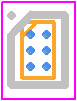 NCP59771AFCRCADJT2G - onsemi PCB footprint - BGA - BGA - WLCSP6 1.4x0.8x0.37 CASE 567YU ISSUE O