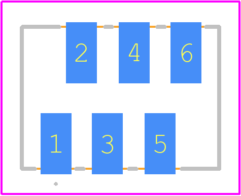 338728-6 - TE Connectivity PCB footprint - Other - Other - 338728-6-2