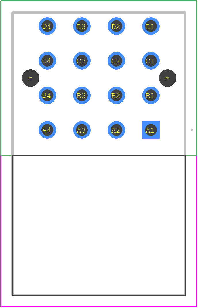 17610042103 - HARTING PCB footprint - Other - Other - 17610042103-3