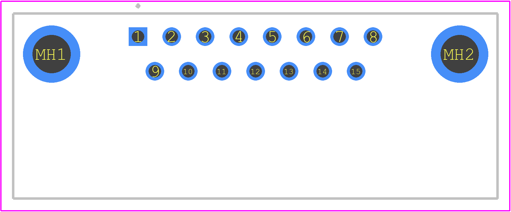 09652676813 - HARTING PCB footprint - Other - Other - 09652676810