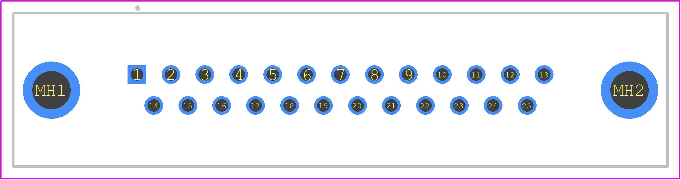 09653226800 - HARTING PCB footprint - Other - Other - 09653226800