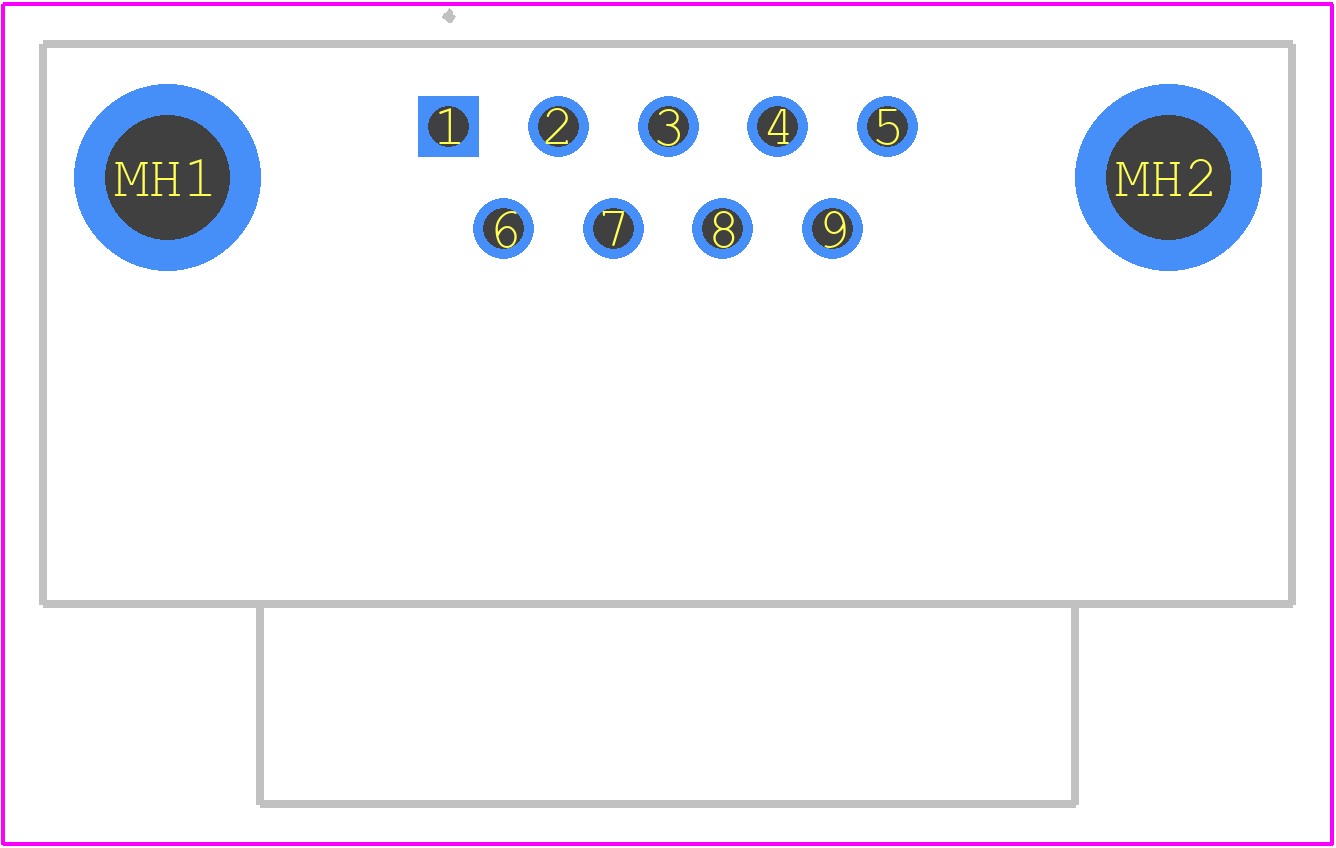 09651637810 - HARTING PCB footprint - Other - Other - 09651637812
