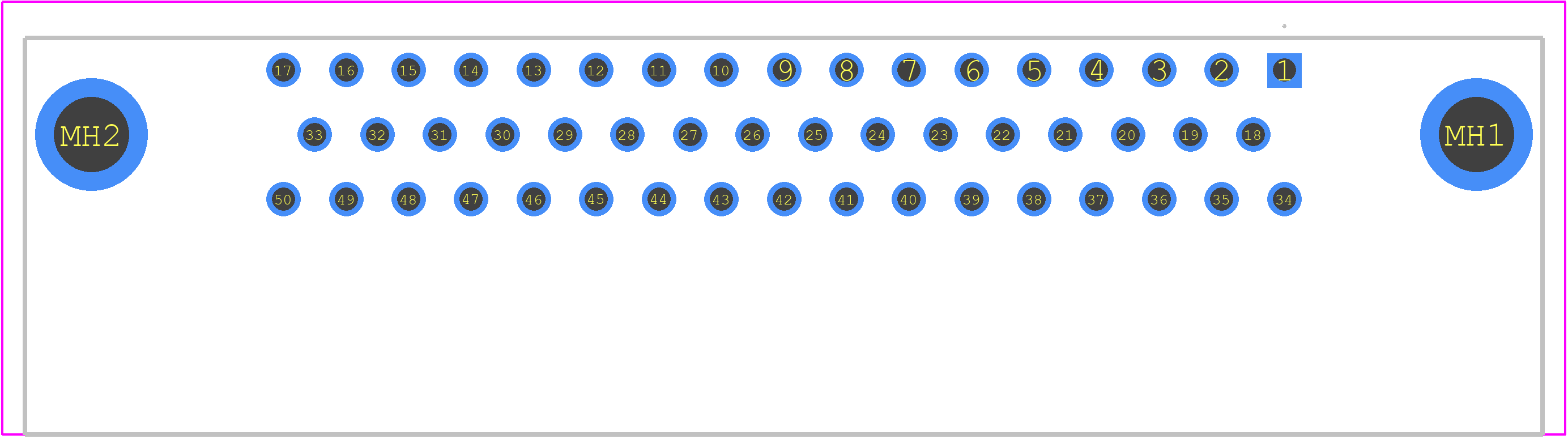 09665127600 - HARTING PCB footprint - Other - Other - 09665127600-4