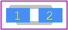 SML-D14U2WT86A - ROHM Semiconductor PCB footprint - LED Moulded - LED Moulded - D14U2WT86A