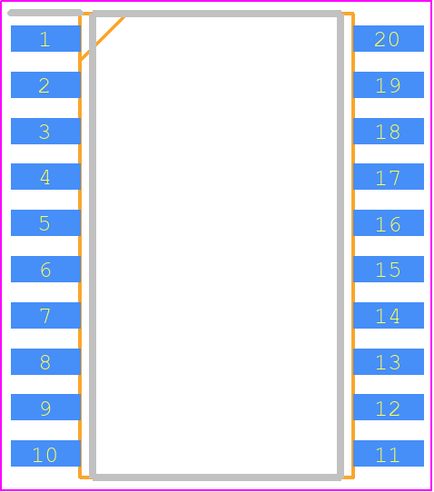 AMIS-42700 - onsemi PCB footprint - Small Outline Packages - Small Outline Packages - SOIC 20