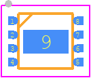 QPL9058SR - Qorvo PCB footprint - Small Outline No-lead - Small Outline No-lead - QPL9058SR