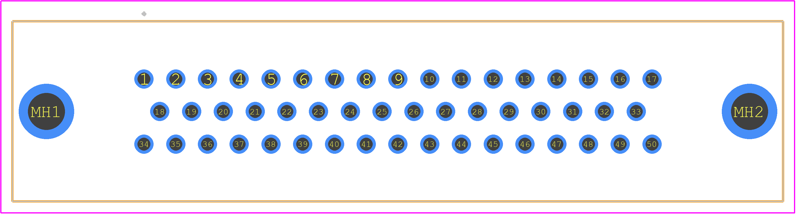 09665217701 - HARTING PCB footprint - Other - Other - 09665217701