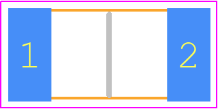 CHV2512-FX-2204EST - Bourns PCB footprint - Resistor Chip - Resistor Chip - CHV2512