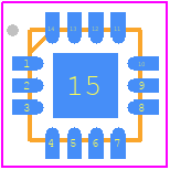 ISP1102BS - NXP PCB footprint - Quad Flat No-Lead - Quad Flat No-Lead - HVQFN14