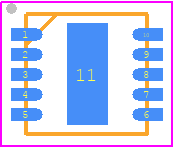ADL6012SCPZN - Analog Devices PCB footprint - Small Outline No-lead - Small Outline No-lead - (CP-10-12)_2021
