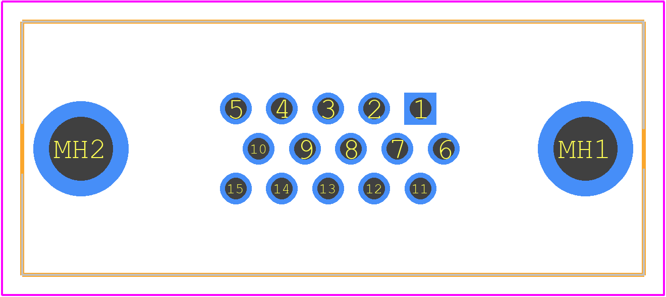 09561517513 - HARTING PCB footprint - Other - Other - 09561517513-1