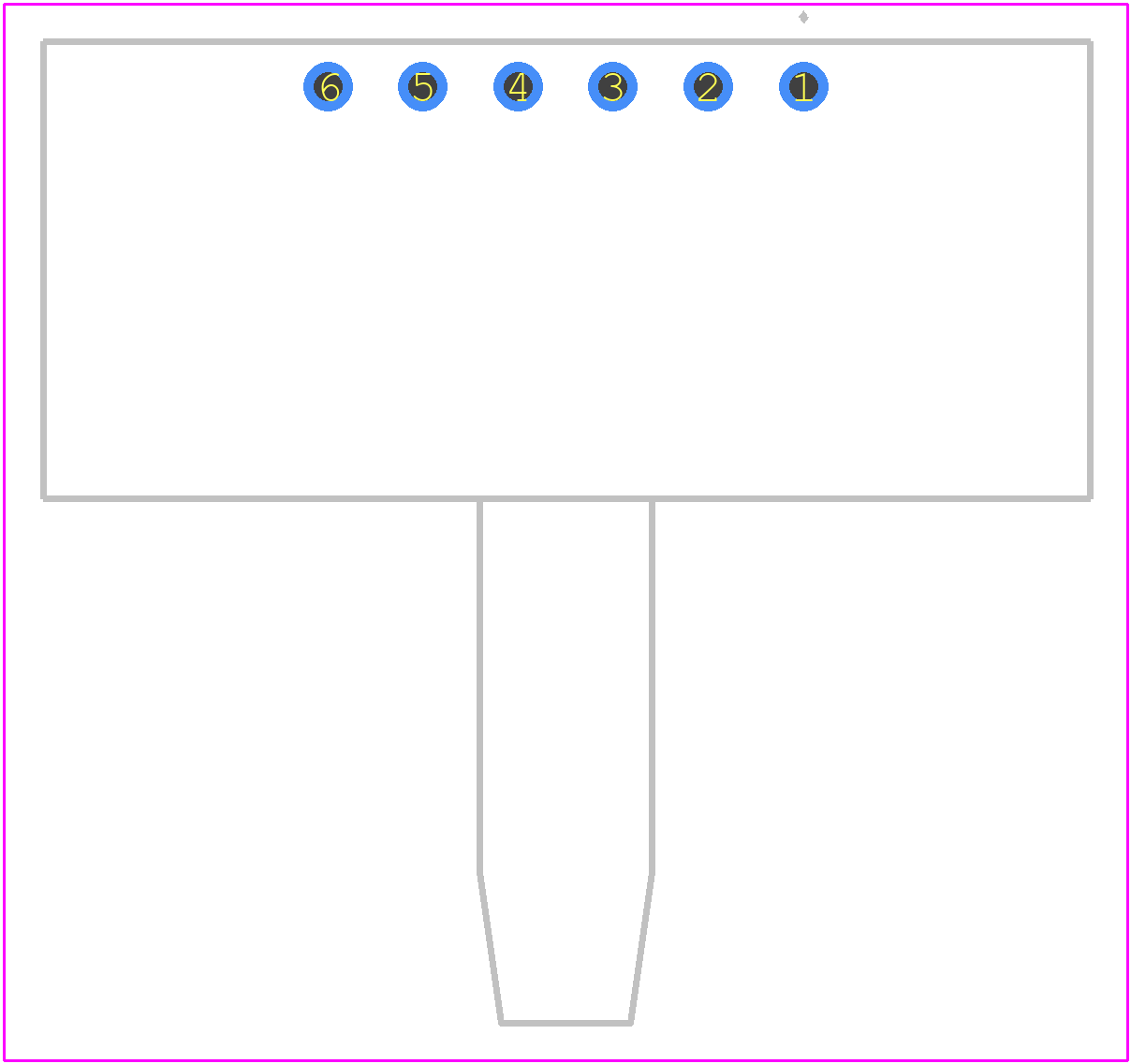 0.5INCH-D-MV - Amphenol PCB footprint - Other - Other - 0.5INCH-D-MV-4
