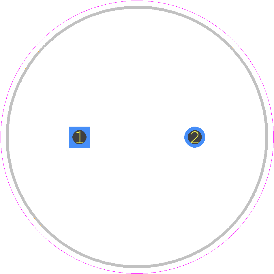 B43509A2827M060 - TDK PCB footprint - Capacitor, Polarized Radial Diameter - Capacitor, Polarized Radial Diameter - B43509A2827M060