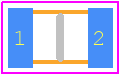 C2012X6S0G226M125AC - TDK PCB footprint - Capacitor Chip Non-polarised - Capacitor Chip Non-polarised - C2012 [EIA CC0805]