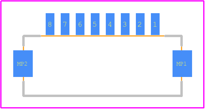 DF13A-8P-1.25H(76) - Hirose PCB footprint - Other - Other - DF13A-8P-1.25H(76)-1