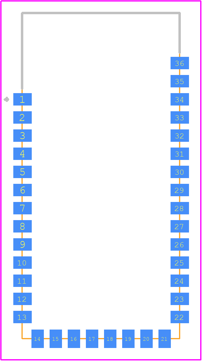 FSC BT-616 - Feasycom PCB footprint - Other - Other - FSC BT-616-2